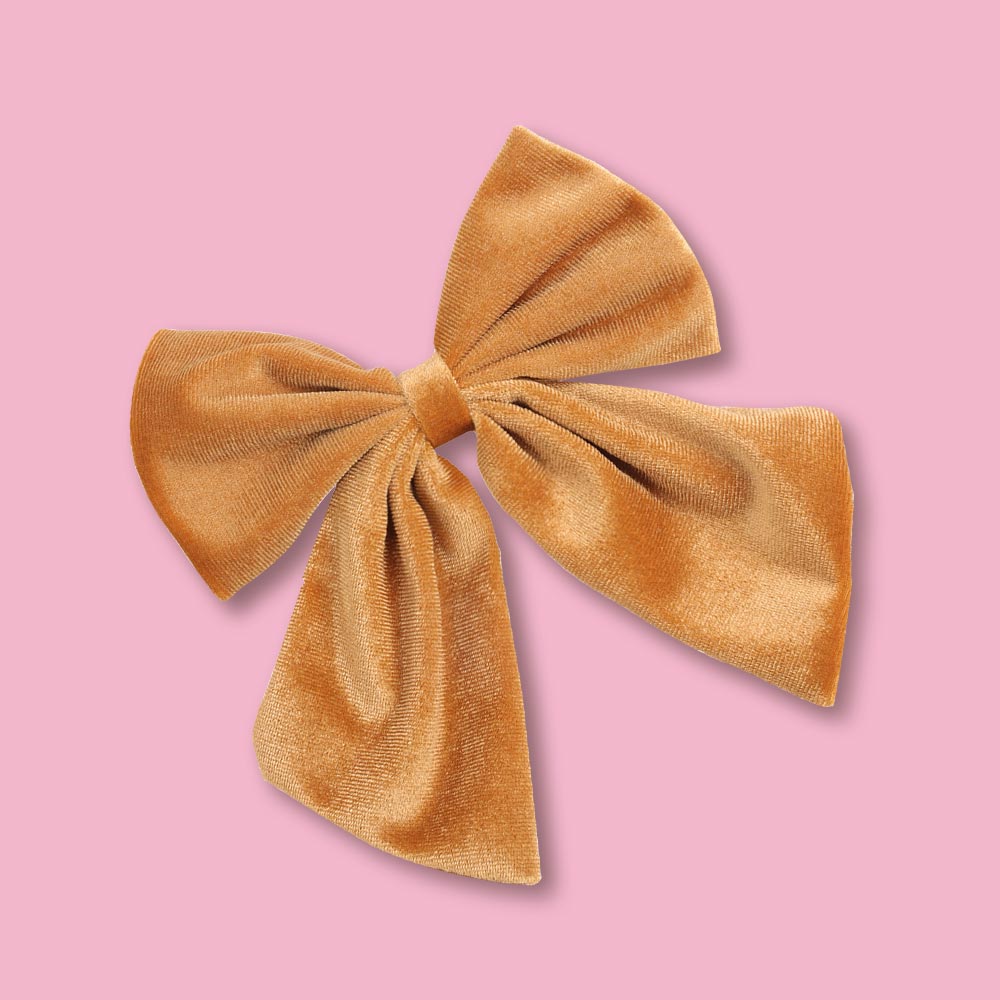 6 Inches Velvet Plush Cheer Bows