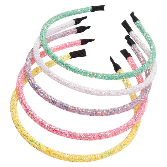 Girls Glitter Hairbands | Candy Color Sparkle Headbands