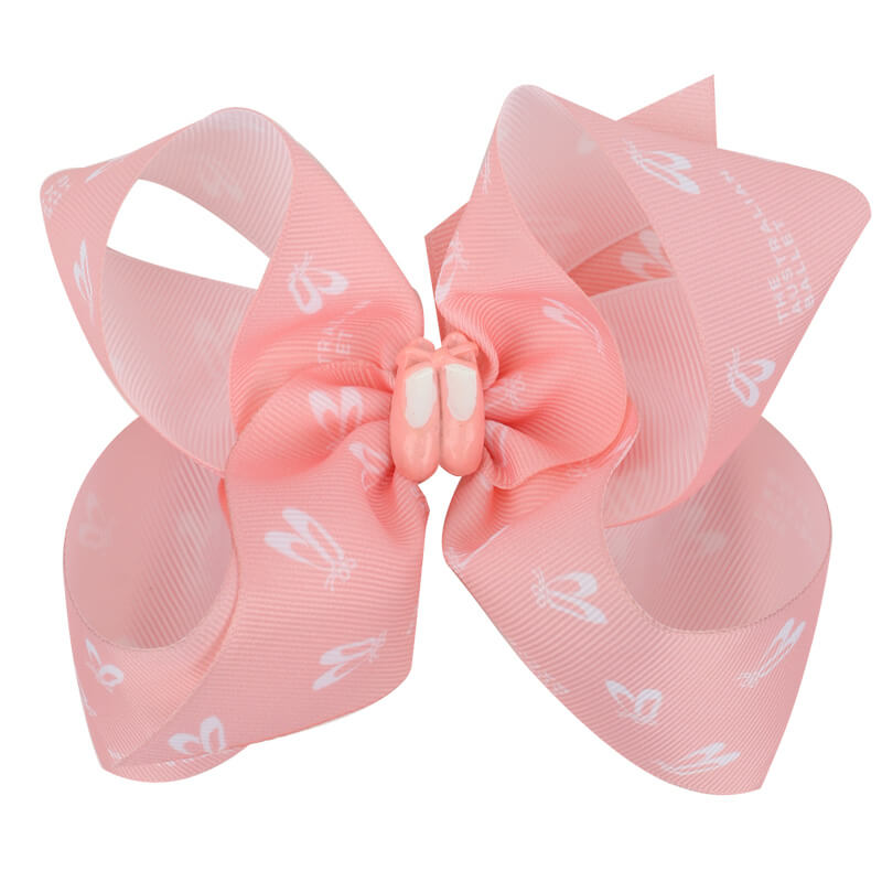 pink ballet hair bows