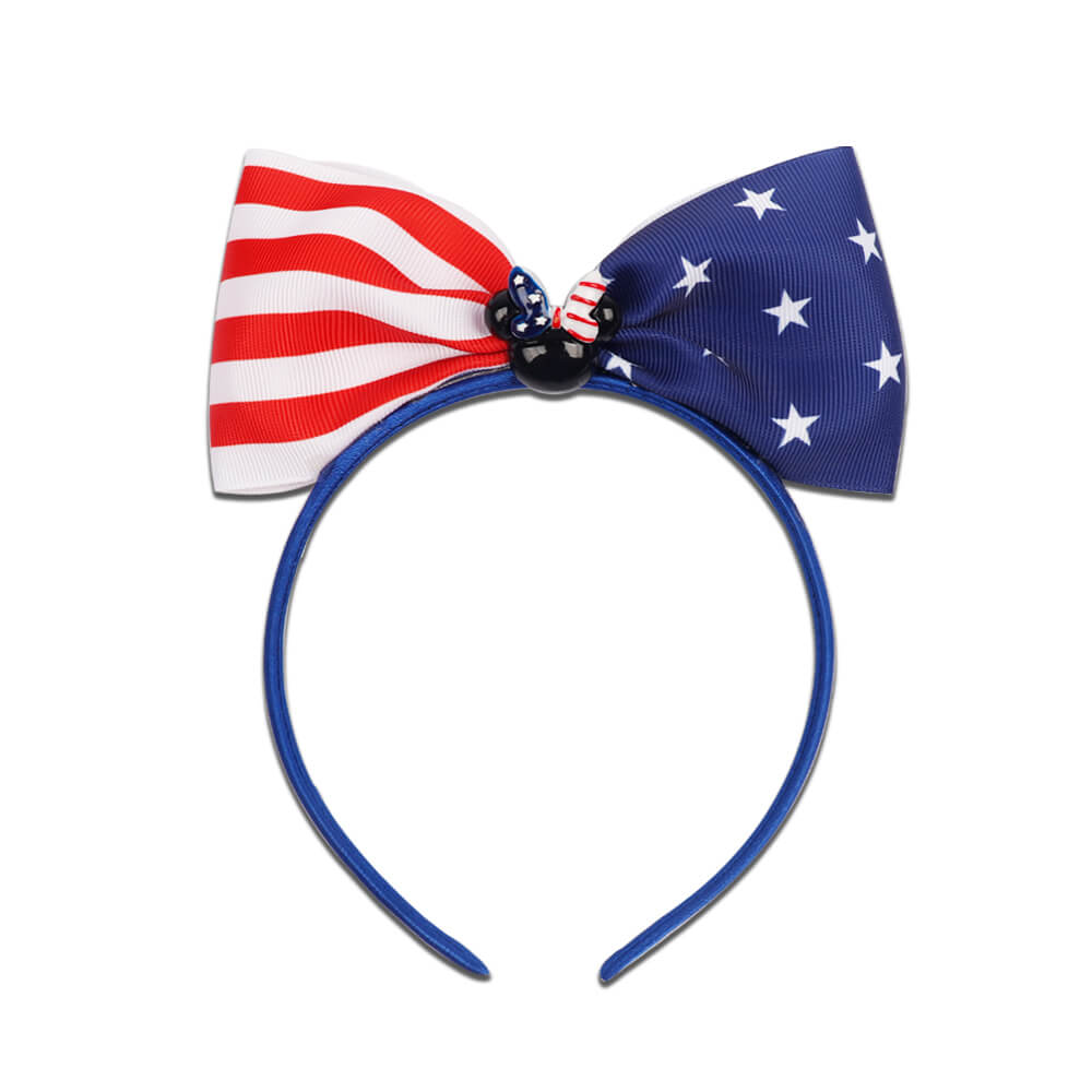 American Flag Bow Headbands
