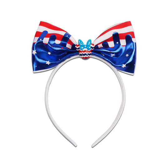 American Flag Bow Headbands