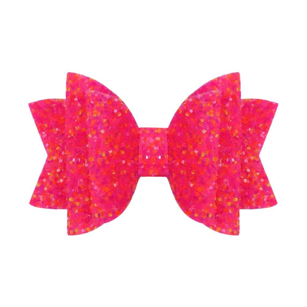 Boutique Glitter Hair Bows with Clips