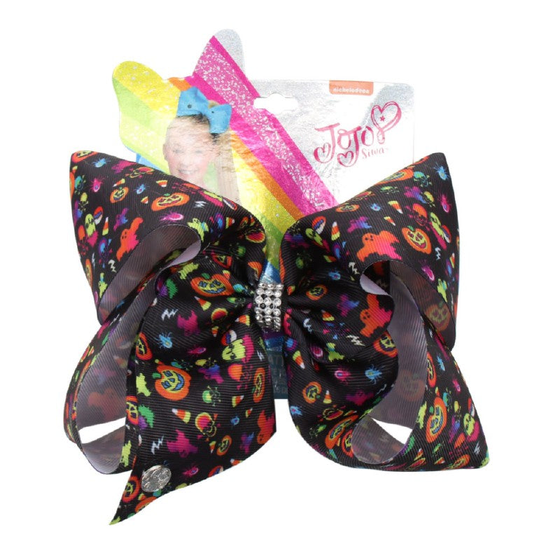 Jumbo Halloween Print Jojo Hair Bows