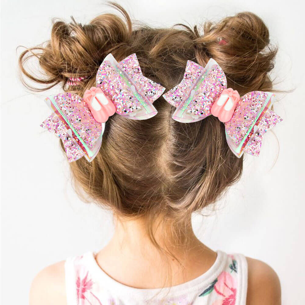 Ballet Girl Jelly Hair Bow Clips