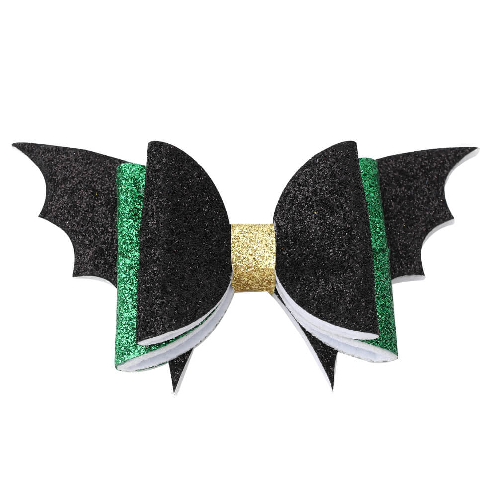 Black Bat Halloween Hair Clips