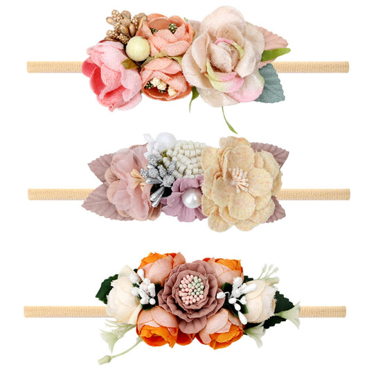 floral baby headband