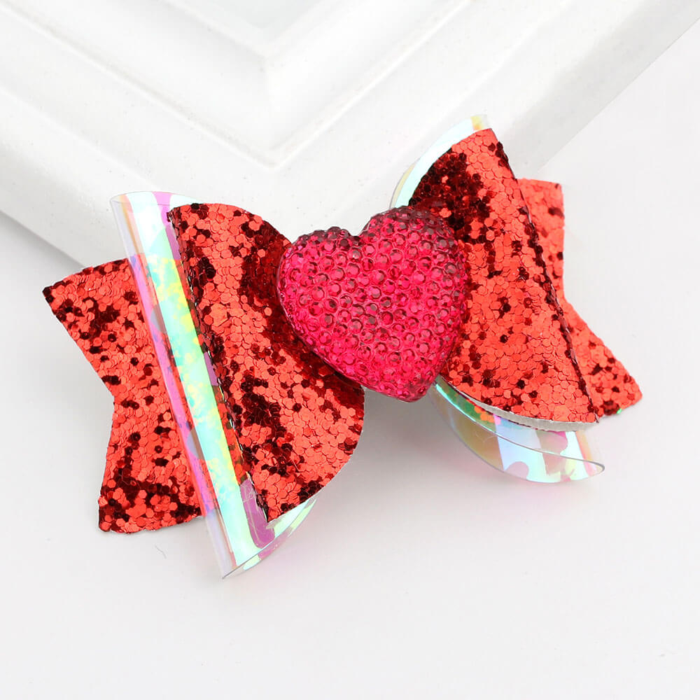 jelly hair bow clips