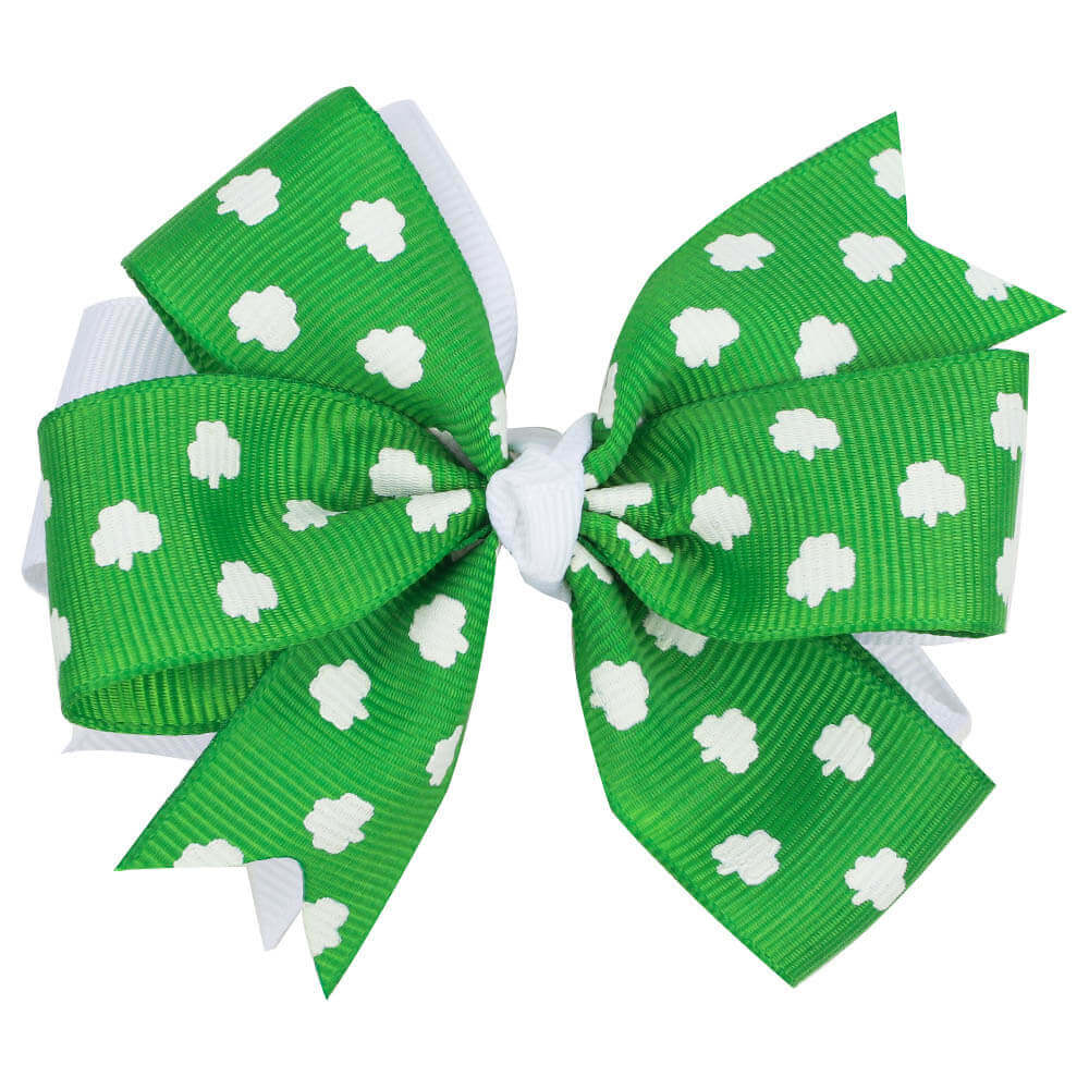 St Patrick's hair bow