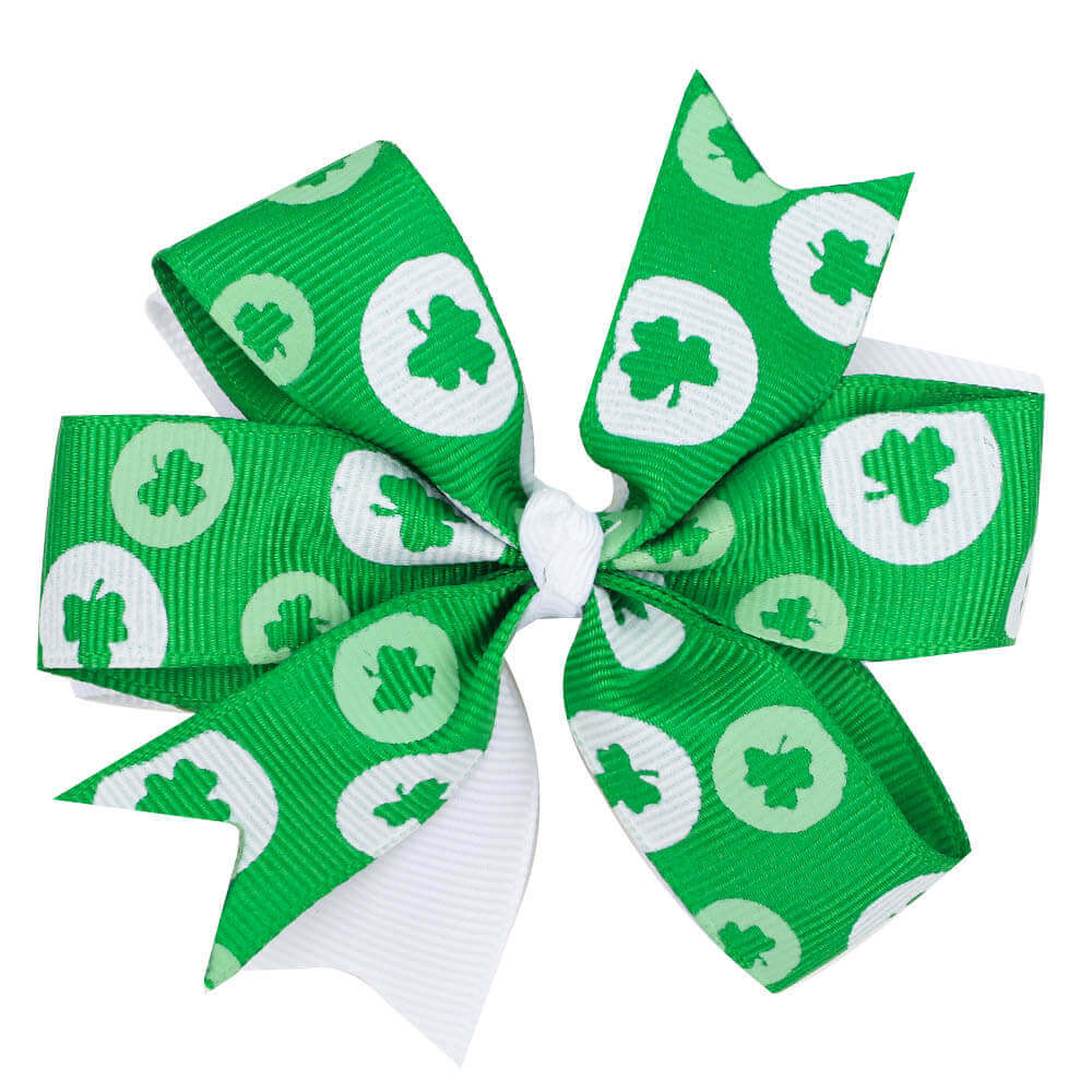 St Patrick's hair bow