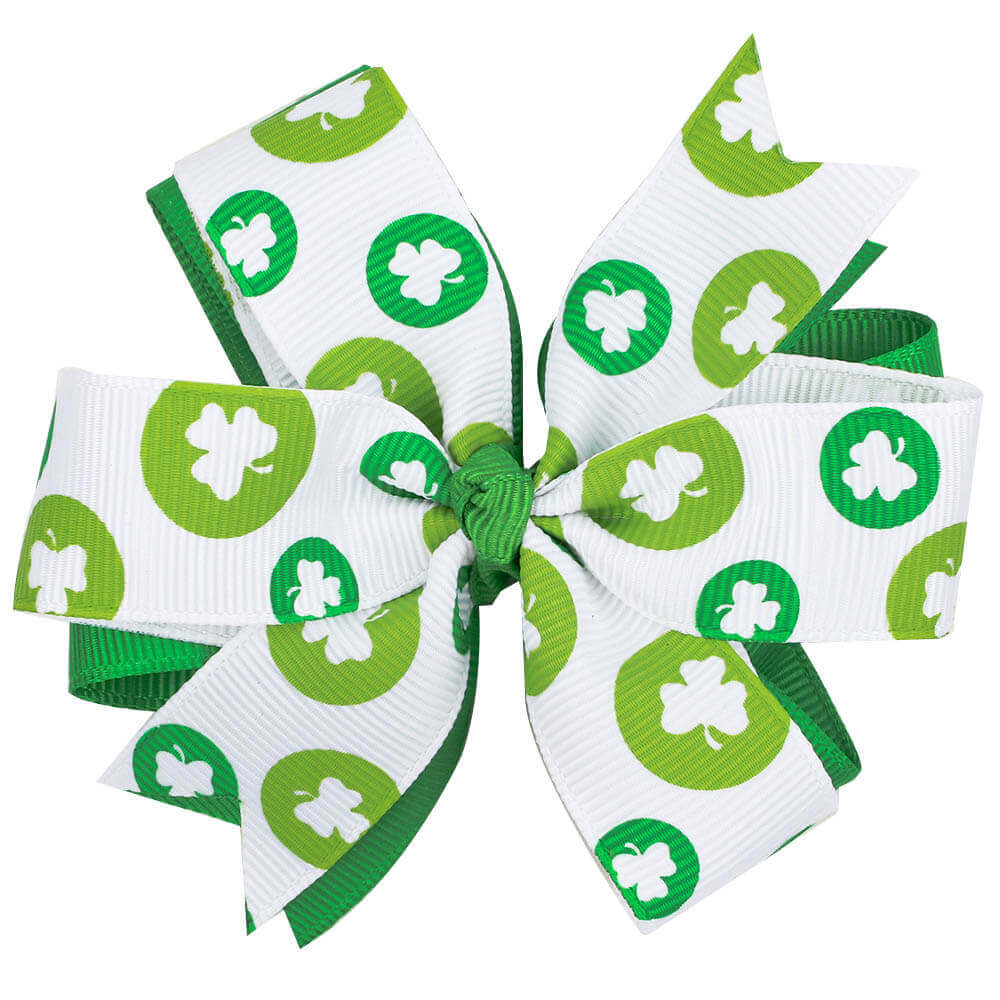 Clover Pinwheel Hair Bows