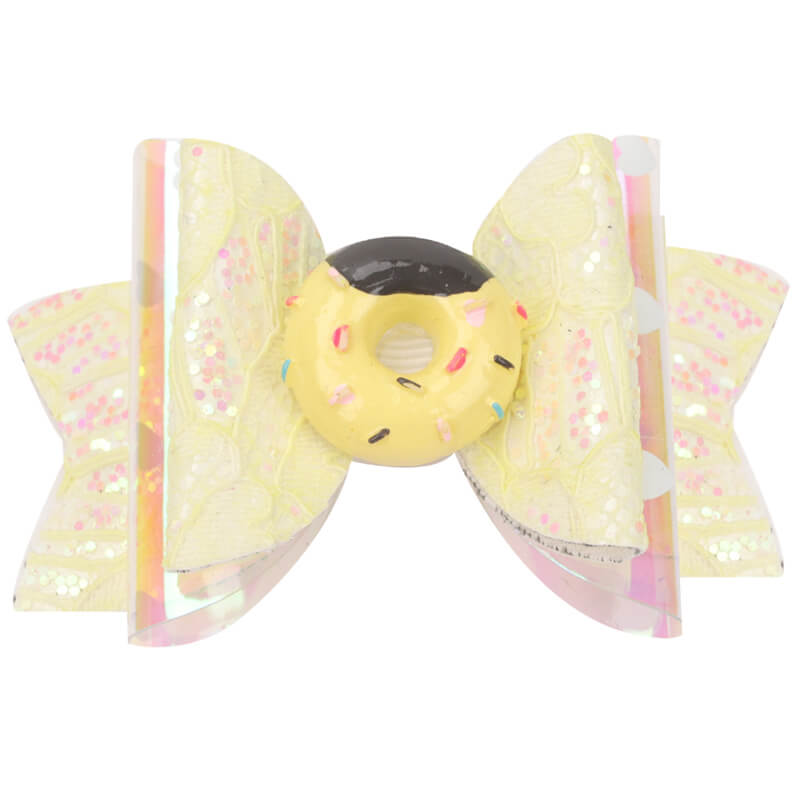 donut jelly hair bows