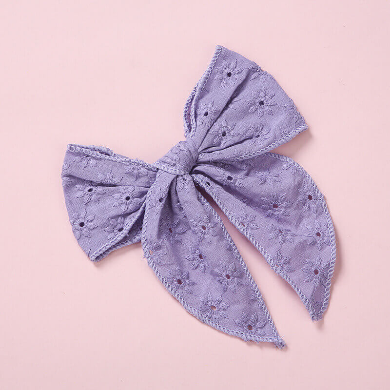 6" Oversized Lace Hair Bow
