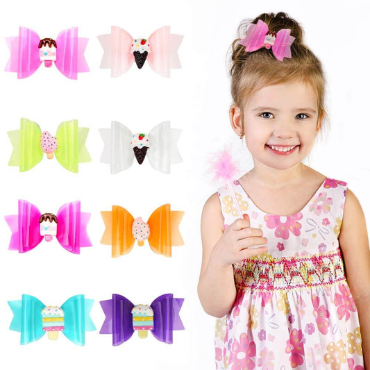 Summer Ice-cream Jelly Hair Bows