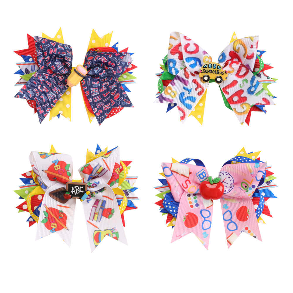 Back to School Oversized Hair Bows