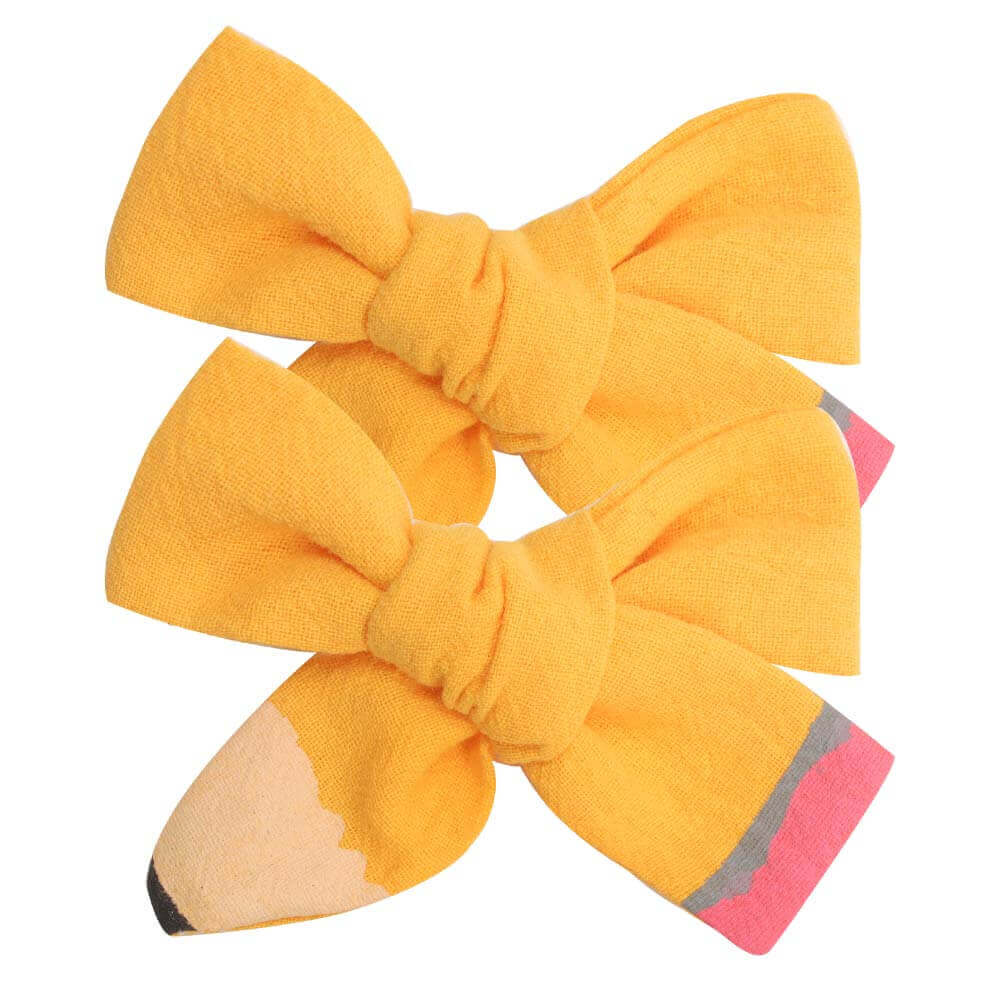 Back to School Pencil Hair Bows