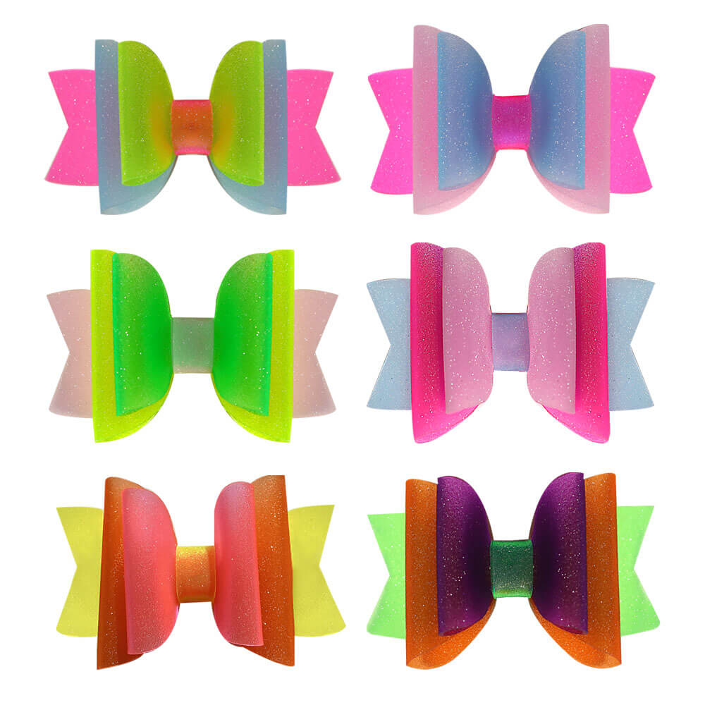 Colorful Jelly Hair Bows