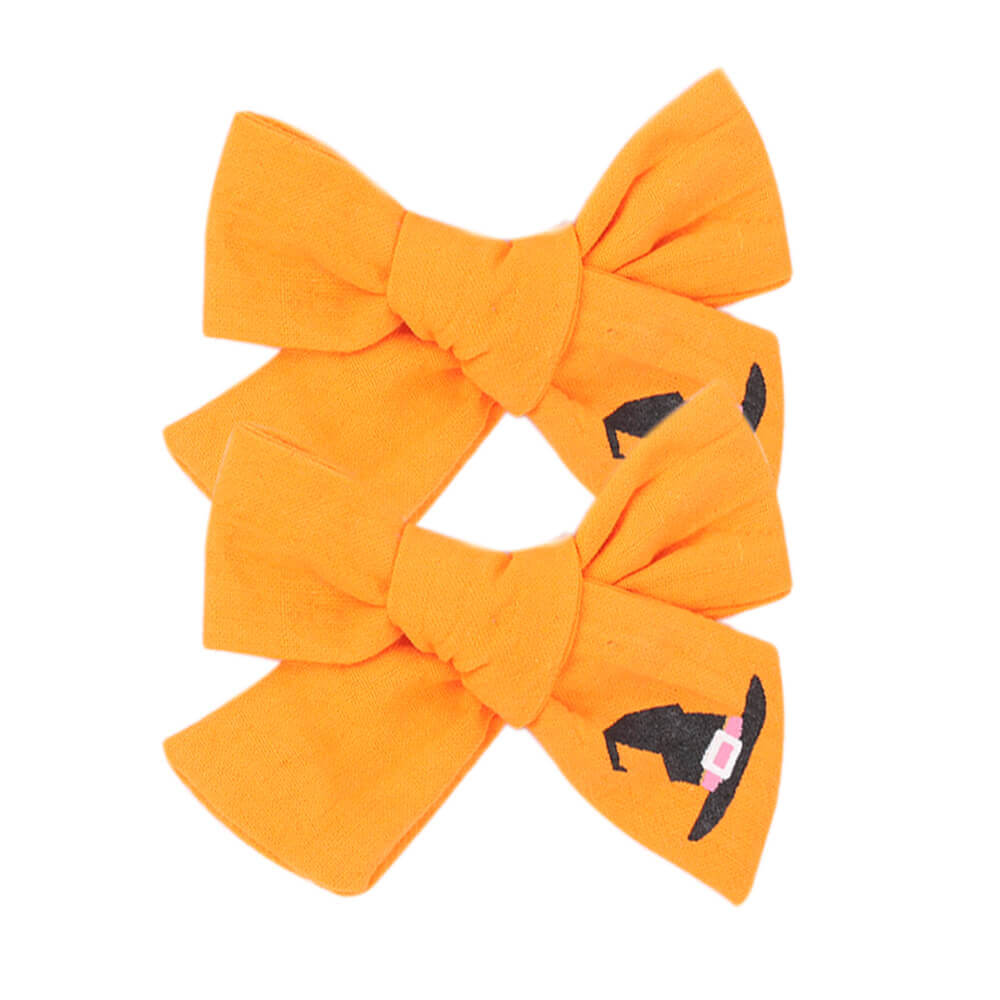 2PCS Halloween Hair Bow Hair Clips