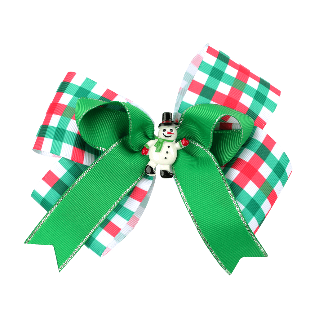 6'' Christmas Stripes Plaids Hair Bows