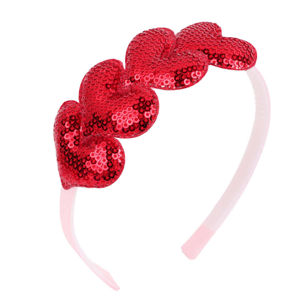 Plush Love Hearts Girl Hair Bands