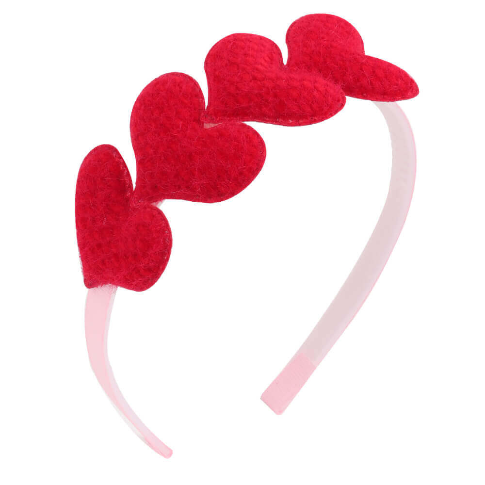 Plush Love Hearts Girl Hair Bands