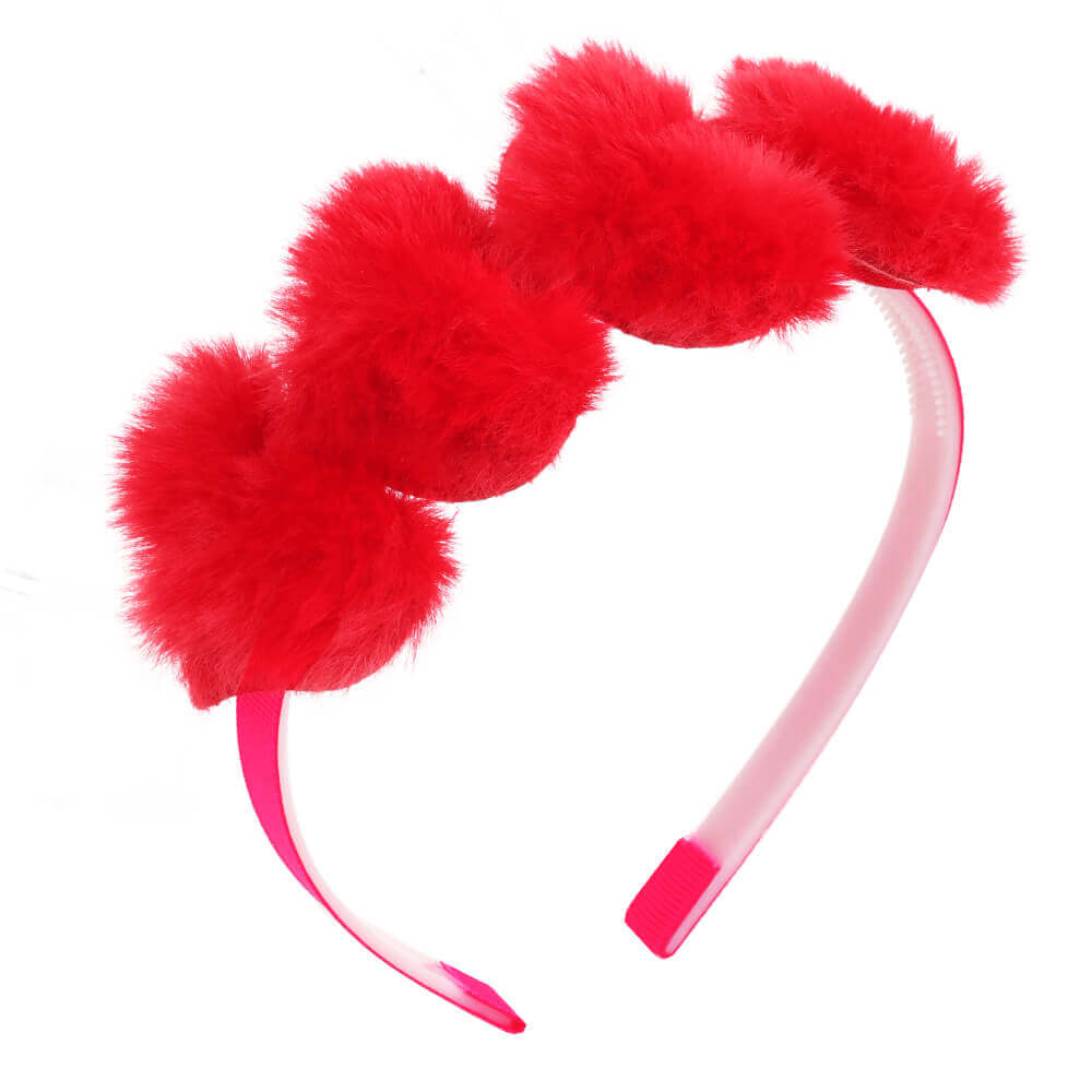 Plush Love Hearts Girl Hair Bands