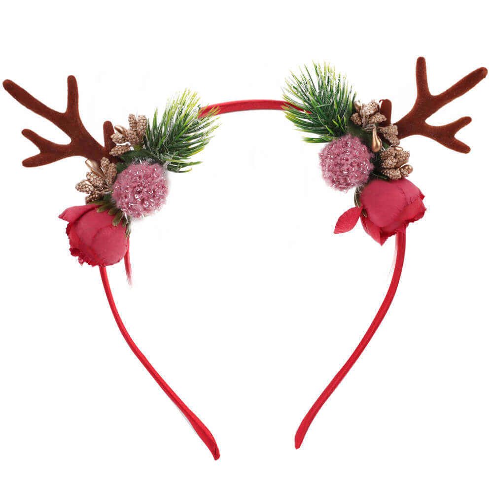 Christmas Reindeer Flower Hair Bands