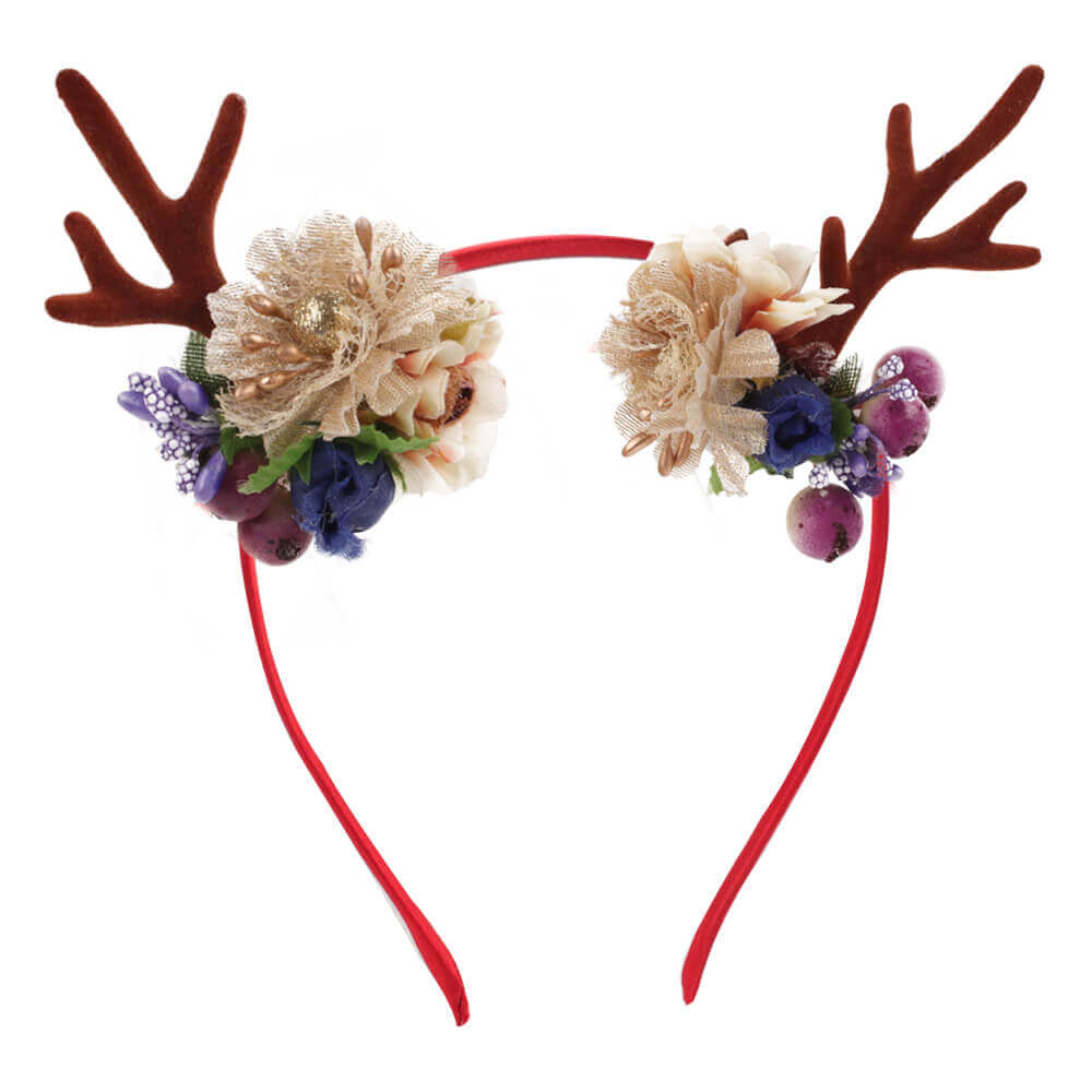 Christmas Reindeer Flower Hair Bands