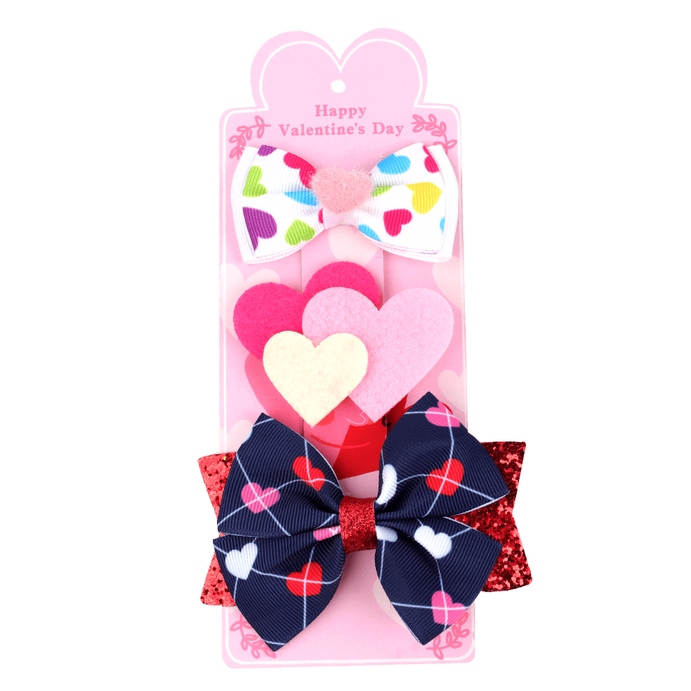 Happy Valentines Day - Full Glitter Cheer Bow