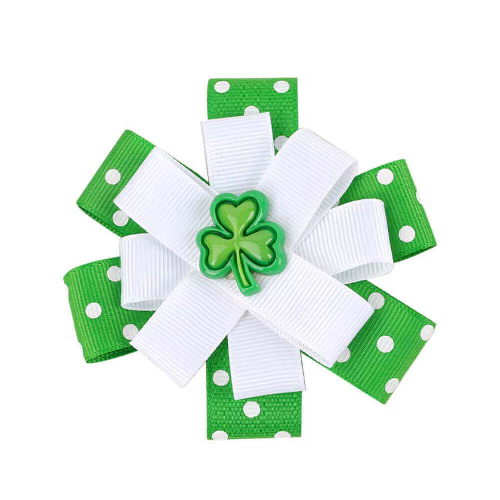 St Patrick's Day Clover Hair Clips