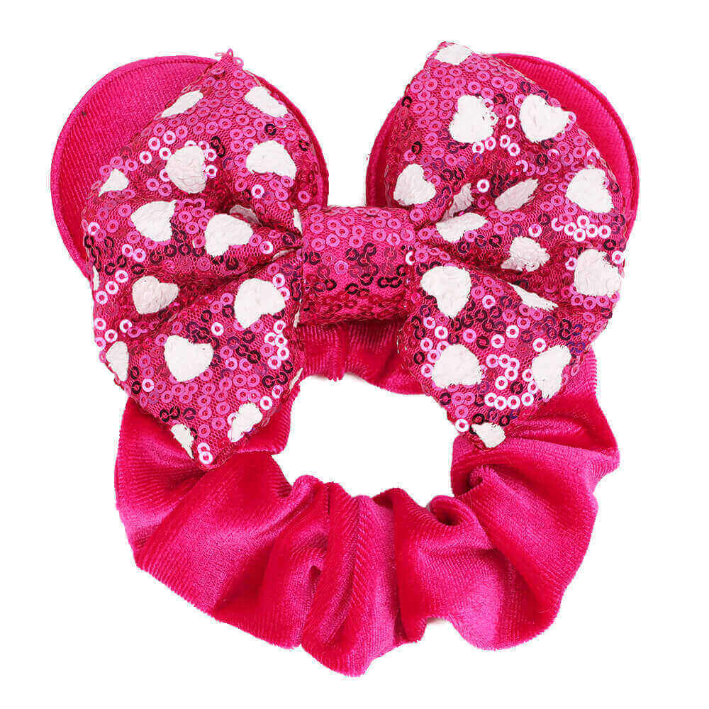 Cute Ears Polka Velvet Scrunchies