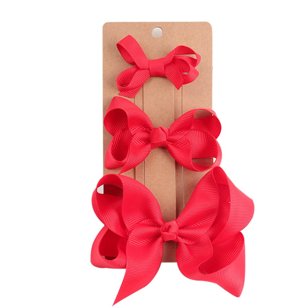 Classic Solid Color Jumbo Hair Bows