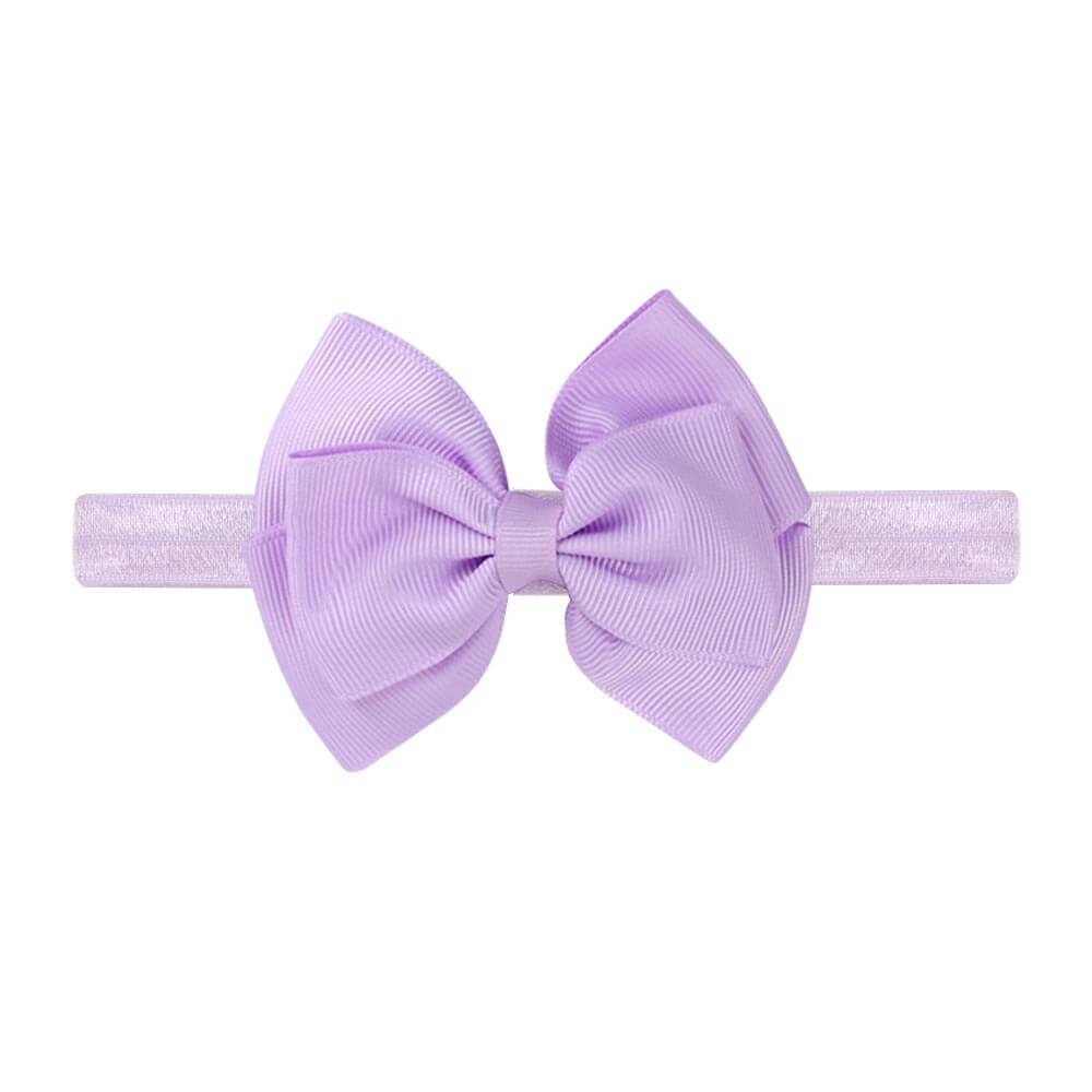 Solid Color Bow Baby Fold Over Headbands