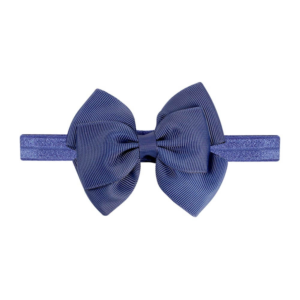 Solid Color Bow Baby Fold Over Headbands