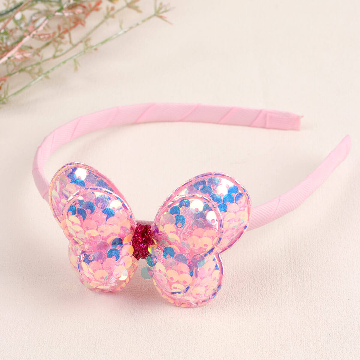 Sequin Butterfly Girl Headbands
