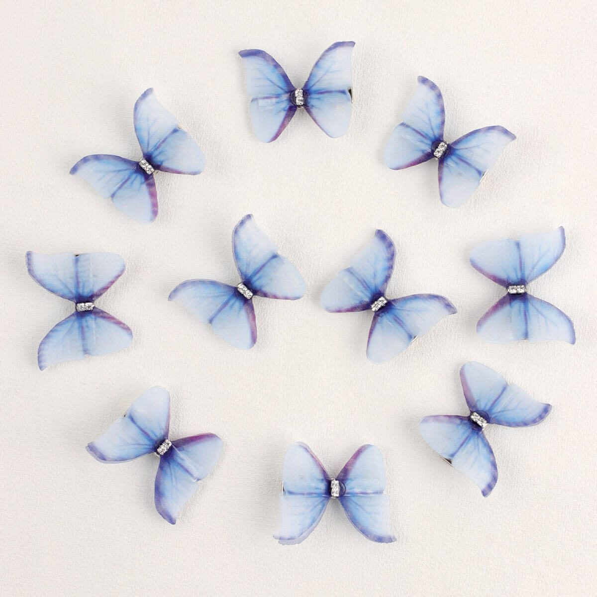 10PCS Lace Butterfly Girl Hair Clips