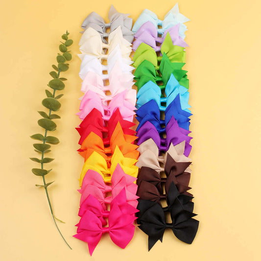 40PCS 3'' Cute Ribbon Hair Bows for Girls