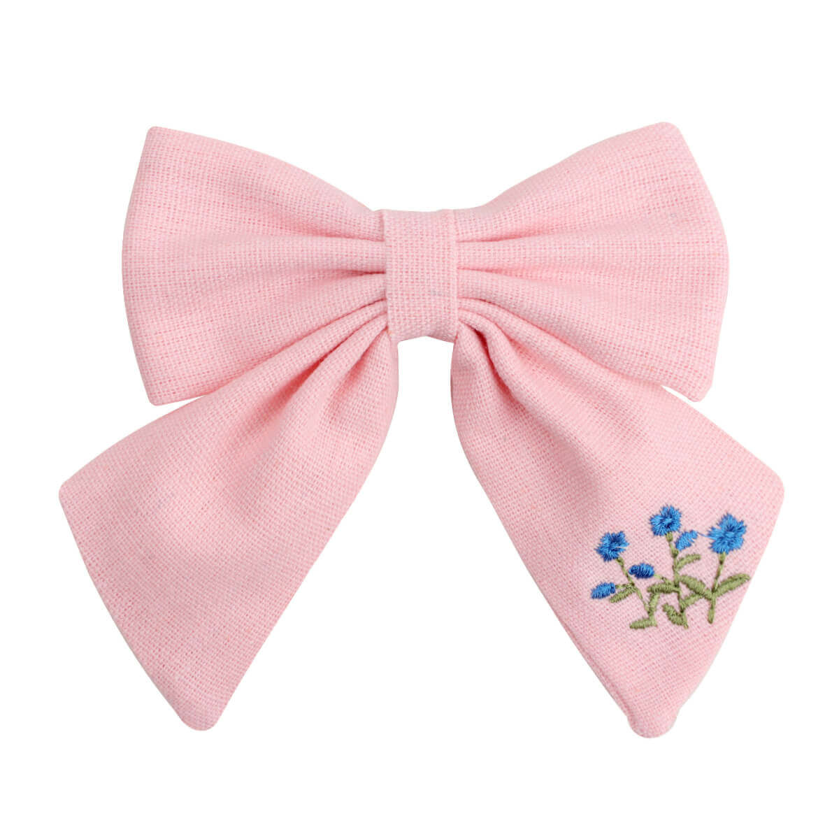 5'' Embroidery Flower Hair Bows