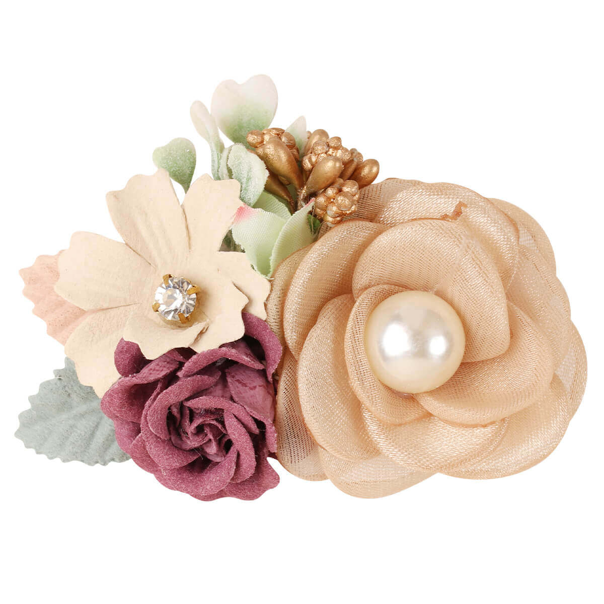 Artificial Flower Baby Girl Hair Clips
