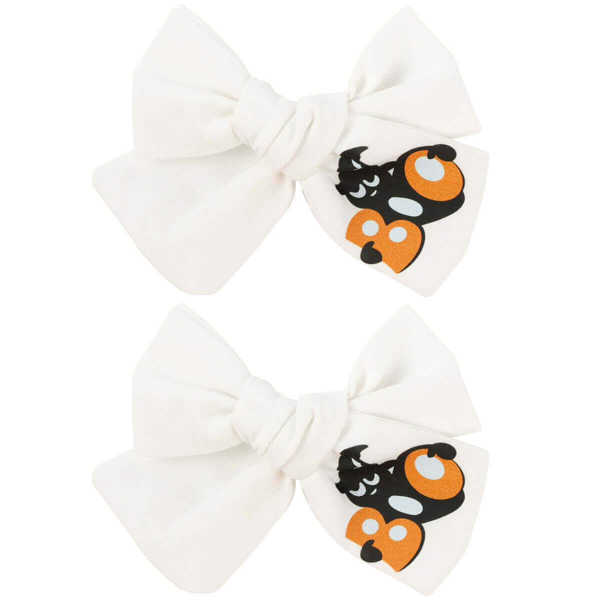 4'' Halloween Boo Ghost Hair Bows