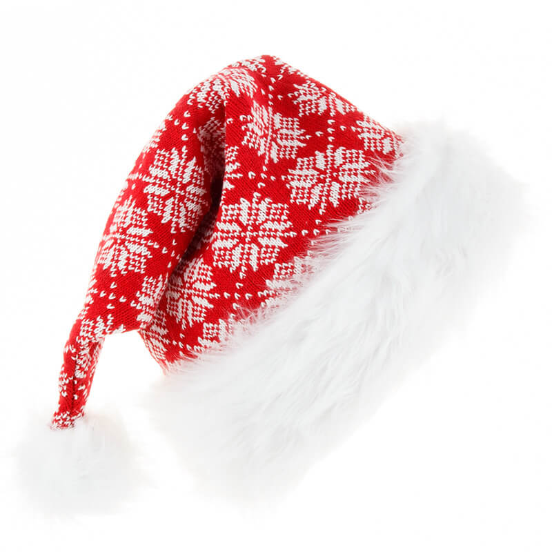 Christmas Snowflake Knitted Hat