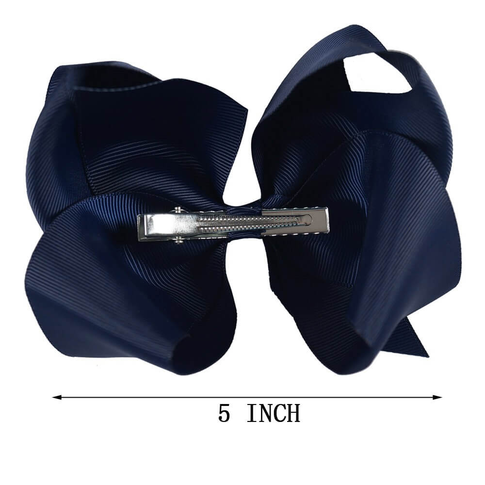 Back To School Solid Hair Bows