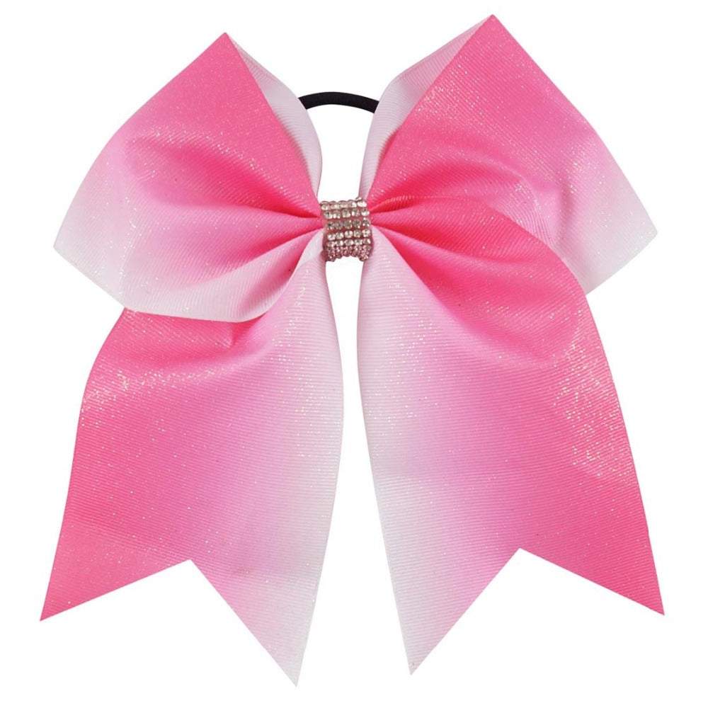 Bling Pink Patchwork Ribbon Cheer Bows  Cheer Bows for Girls –  cnhairaccessories