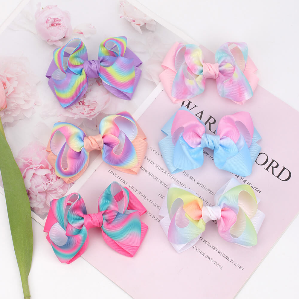 Gradient Grosgrain Hair Bows
