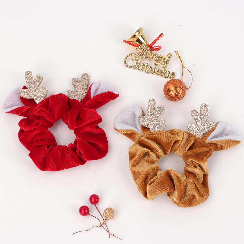 Cute Christmas Reindeer Scrunchie