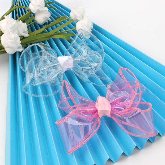 4 inch Transparent Jelly Hair Bows