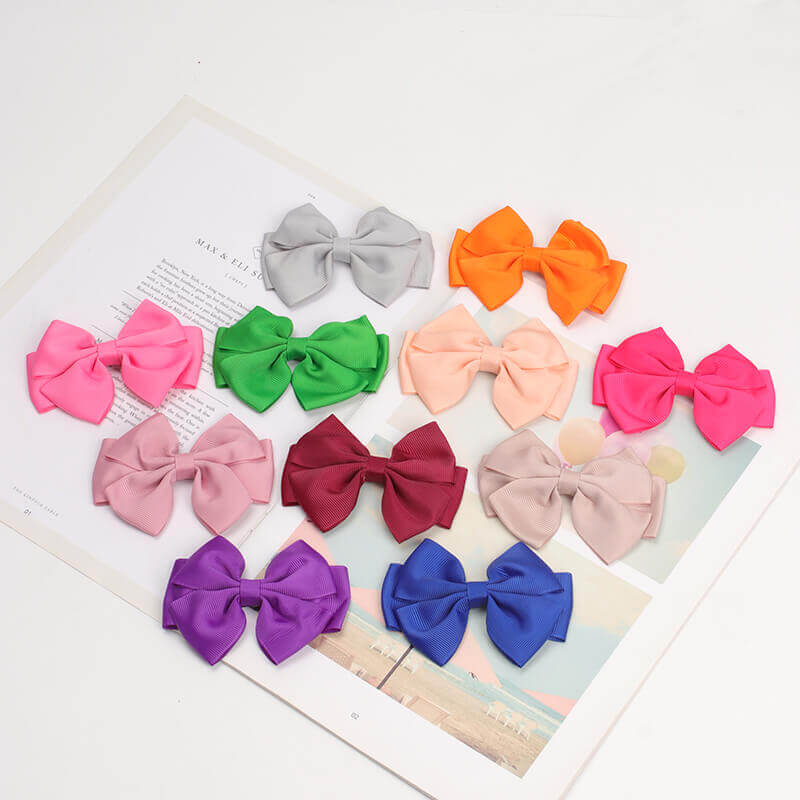 Solid Color Hair Bows