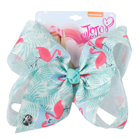 Flamingo Printed Jojo Hair Bows