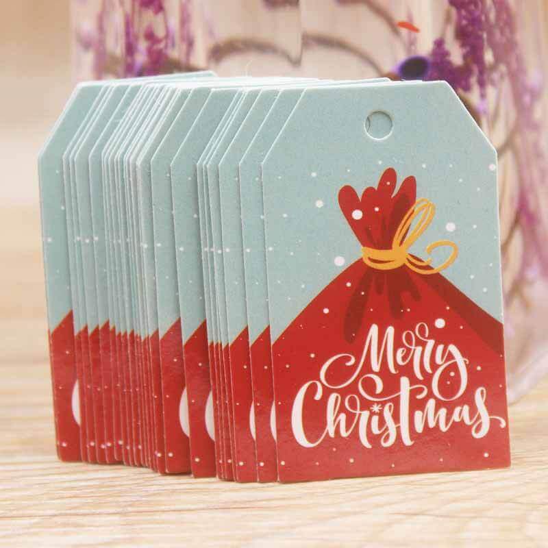 Christmas Gift Tags Labels Xmas Paper Cards