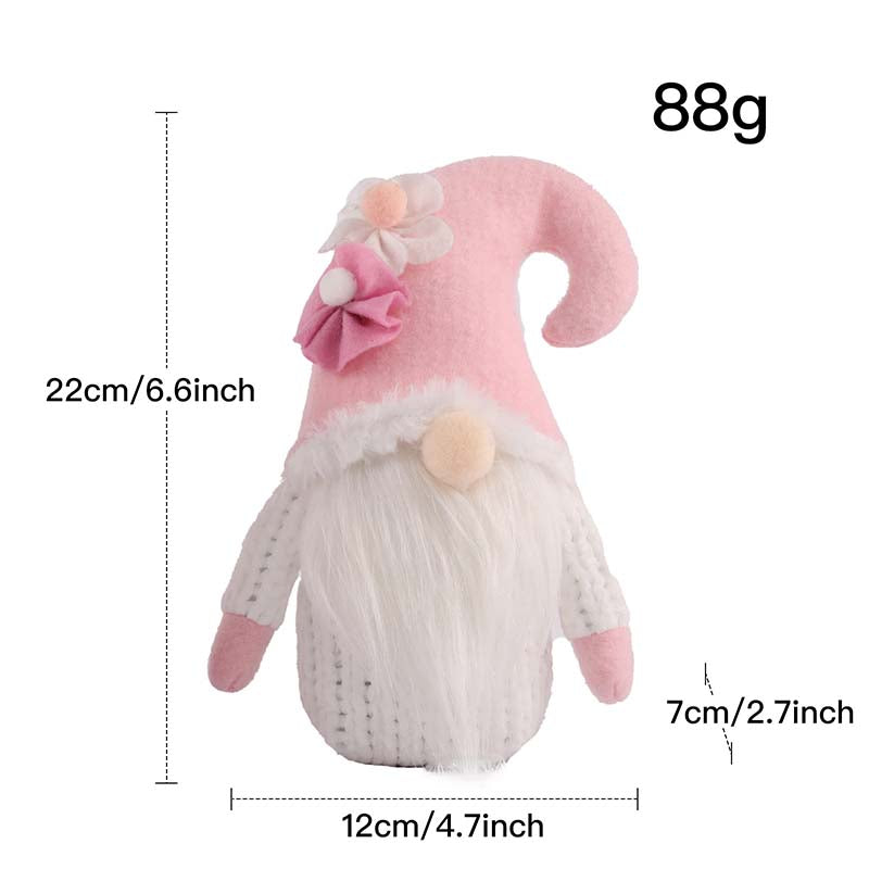 Valentines Day Pink Plush Faceless Doll