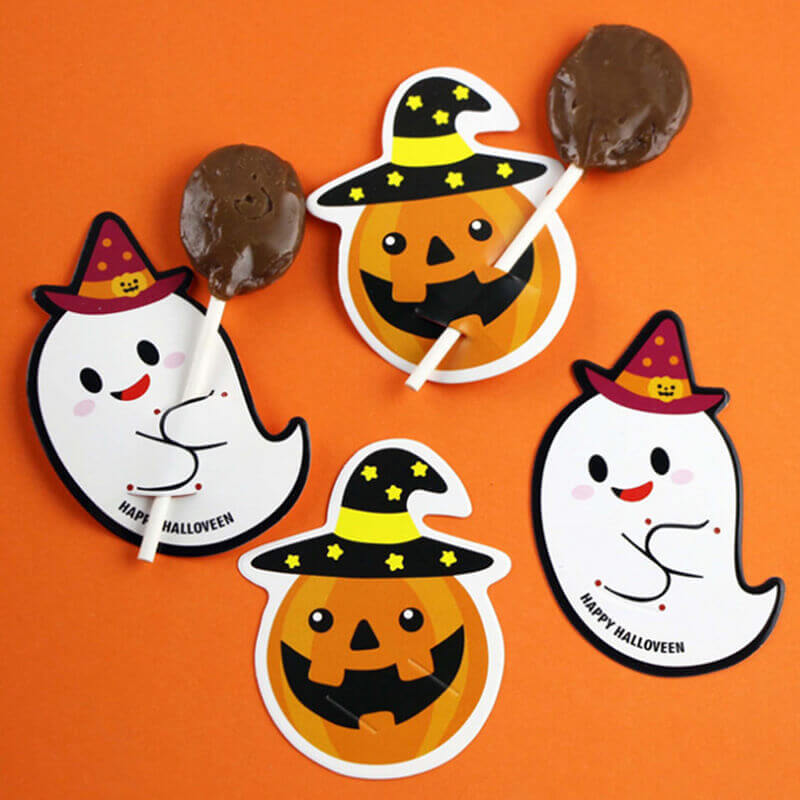 Halloween Candy Decor Paper Cards